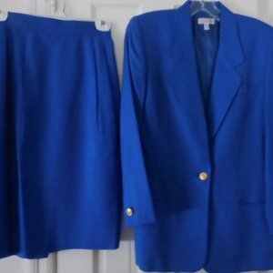 Talbots Suit Royal Blue